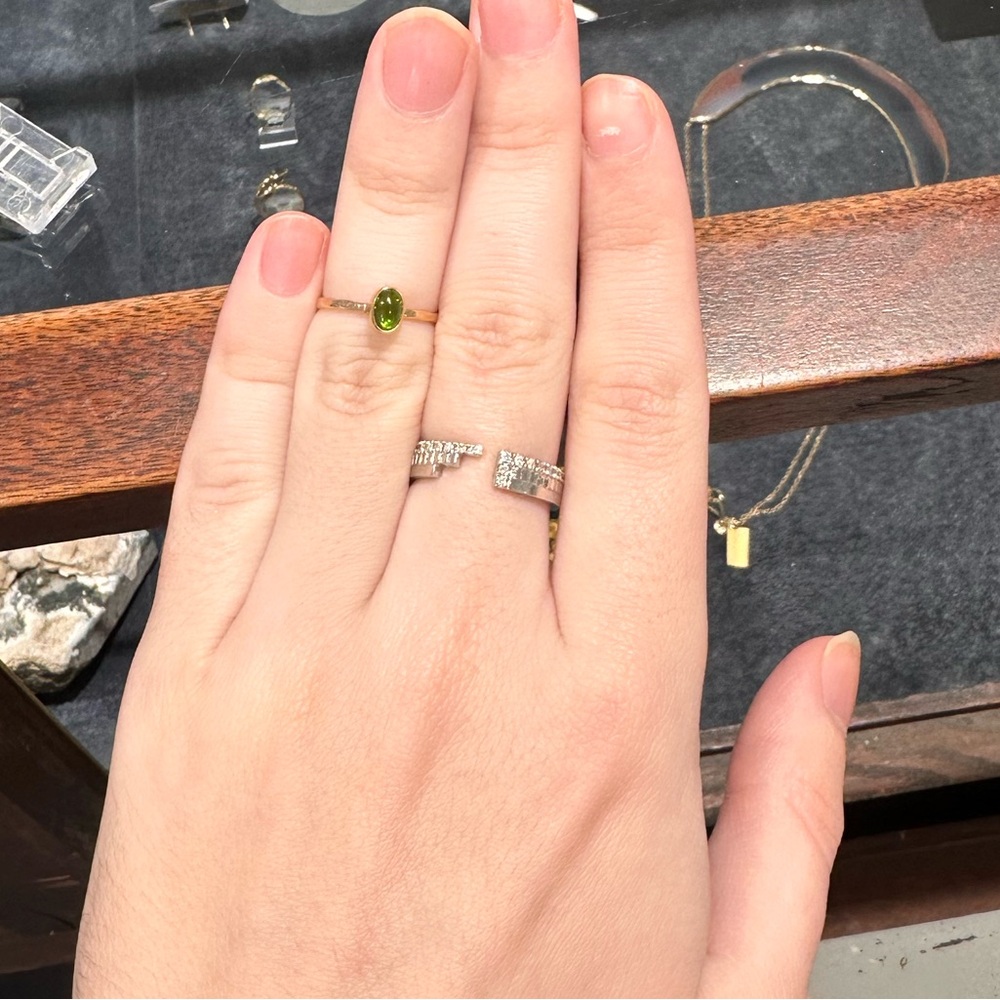 Bold White gold diamond band